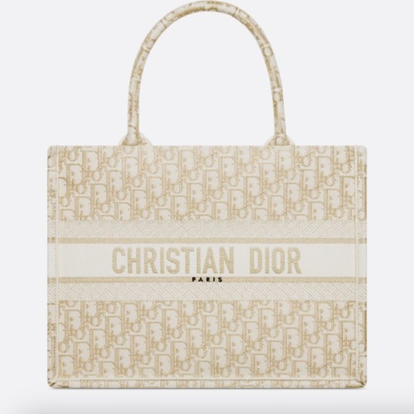 🆕 Christian Dior | Book Tote Gold Oblique Medium Limited Edition - Picture 4 of 4